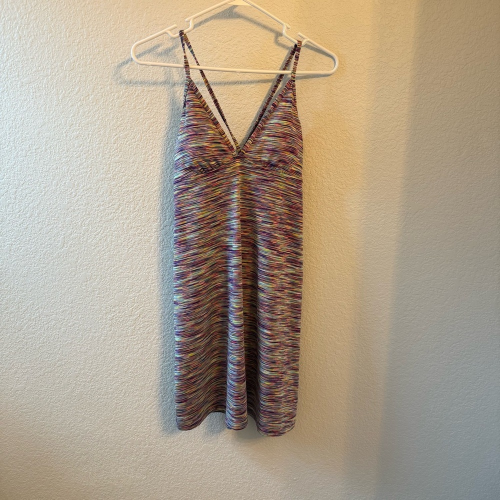 Athleta multicolored halter dress.